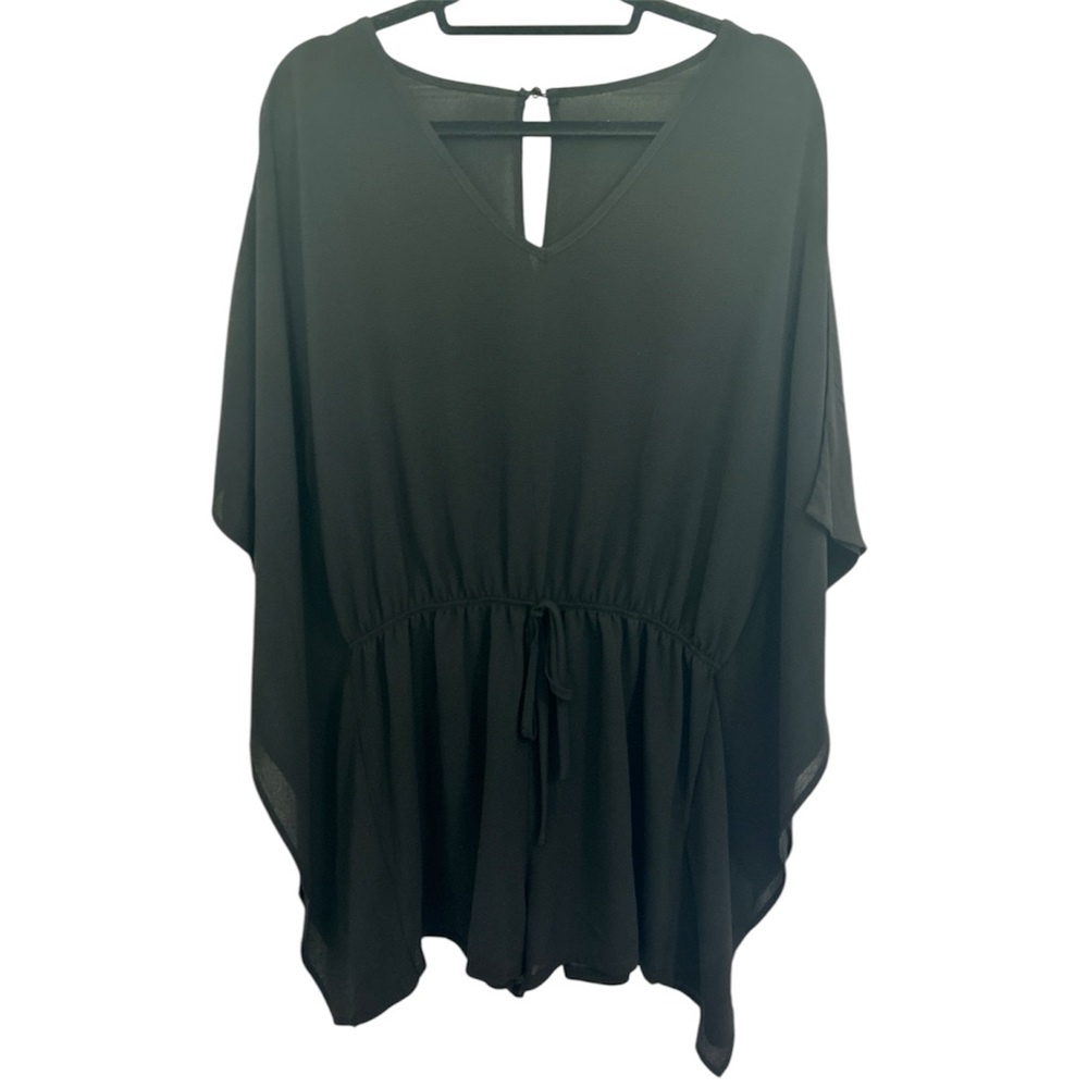 Batwing Sleeve Drawstring Waist Romper NWOT